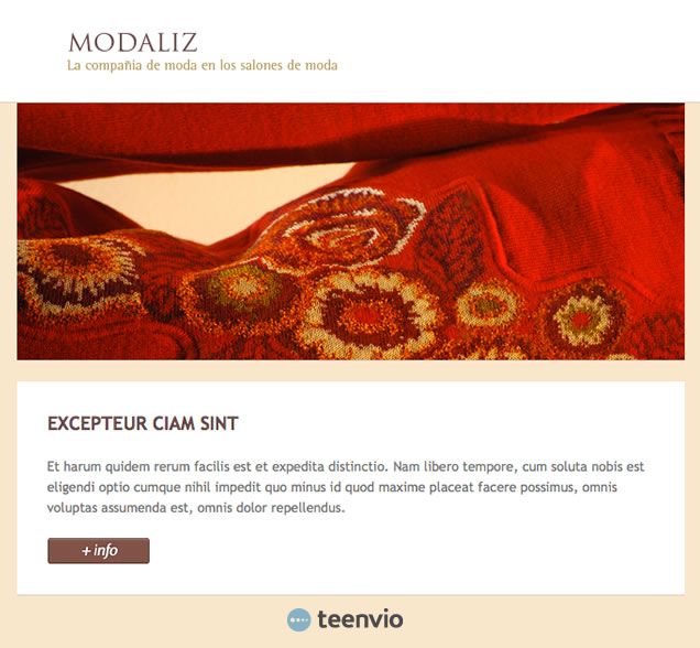 Plantilla Newsletter gratuita, Moda, para tus campañas de email marketing