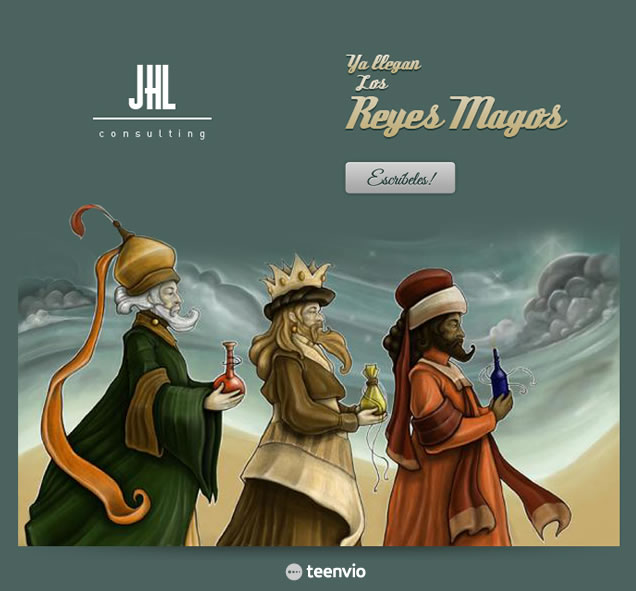 Plantilla Newsletter gratuita, Reyes Magos, para tus campañas de email marketing