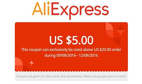 cupón descuento Aliexpress