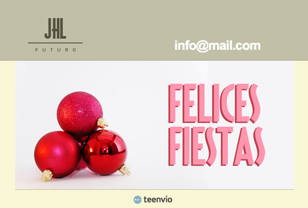 Plantilla Newsletter gratuita, Felicita Navidad, para tus campañas de email marketing
