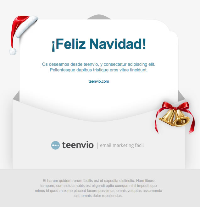 Plantilla Newsletter gratuita, Feliz Navidad, para tus campañas de email marketing